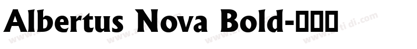 Albertus Nova Bold字体转换